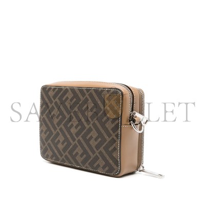 FENDI FF ORGANIZER CAMERA CASE BEIGE 7M0357AFF2F1HRM (17.5*14*6.5cm)   FENDI FF ORGANIZER CAMERA CASE BEIGE 7M0357AFF2F1HRM (17.5*14*6.5cm)
